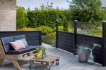 Bild von Plus Klink Profilzaun mit Glaselement 174 x 125 cm PEFC schwarz