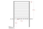 Image de Plus Klink Profilzaun mit Abschlussbrett 174 x 203 cm PEFC schwarz