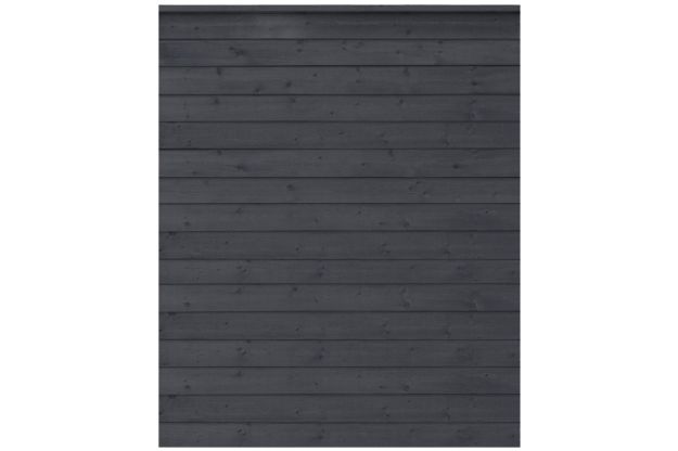 Image de Plus Klink Profilzaun mit Abschlussbrett 174 x 203 cm PEFC schwarz
