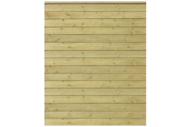 Image de Plus Klink Profilzaun mit Abschlussbrett 174 x 203 cm PEFC druckimprägniert