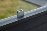 Immagine di Plus Klink Profilzaun mit Abschlussbrett 174 x 166 cm PEFC schwarz