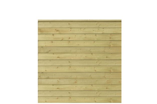 Immagine di Plus Klink Profilzaun mit Abschlussbrett 174 x 166 cm PEFC druckimprägniert