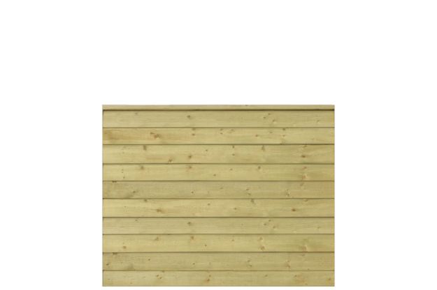 Bild von Plus Klink Profilzaun mit Abschlussbrett 174 x 129 cm PEFC druckimprägniert