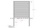 Bild von Plus Plank Profilzaun mit Abschlussbrett 174 x 203 cm PEFC schwarz