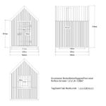 Image de Plus Classic Spielhaus mit Dachpappe und Aluleisten 144 x 124 cm
