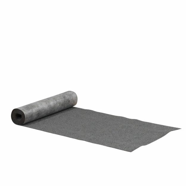 Bild von Plus Dachpappe schwarz mit Stiften 7,5 x 1 m Rolle 7,5 qm