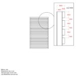 Image de Plus Tokyo Zaun ThermoWood 83 x 140 cm