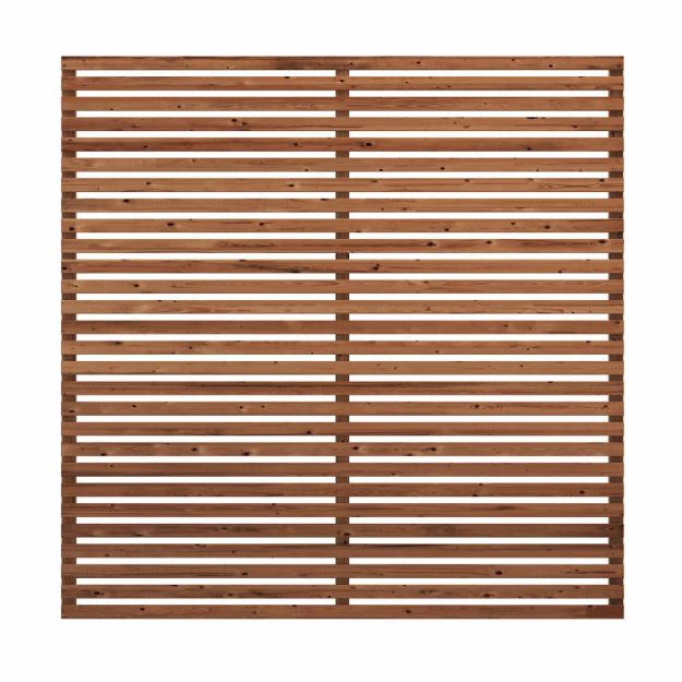 Immagine di Plus Tokyo Sichtschutz-Zaun ThermoWood 180 x 180 cm