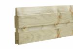 Bild von Plus Plank Profilzaun mit Abschlussbrett 174 x 91 cm PEFC druckimprägniert