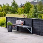 Bild von Plus Plank Profilzaun mit Abschlussbrett 174 x 91 cm PEFC schwarz