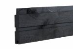 Bild von Plus Plank Profilzaun mit Abschlussbrett 174 x 91 cm PEFC schwarz
