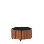 Bild von Plus Circle rollender Pflanzkasten ThermoWood - schwarz 70 x 35 cm