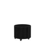 Image de Plus Circle rollender Pflanzkasten schwarz 55 x 45 cm