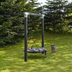 Bild von Plus Cubic Schaukelgestell mit Schaukelnest 268 x 9 x 209 cm schwarz