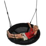 Bild von Plus Cubic Schaukelgestell mit Schaukelnest 268 x 9 x 209 cm schwarz