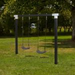 Bild von Plus Cubic Schaukelgestell mit Schaukelnest 268 x 9 x 209 cm schwarz