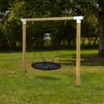 Bild von Plus Cubic Schaukelgestell mit 2 roten Schaukeln 268 x 9 x 209 cm druckimprägniert