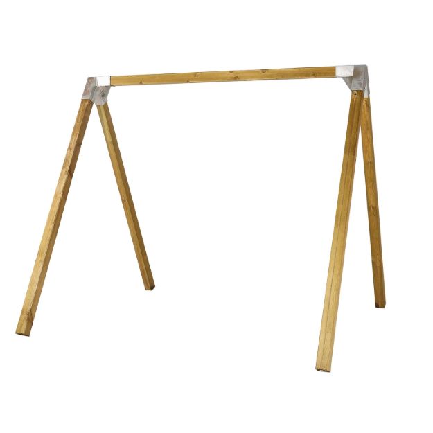 Bild von Plus Gartenschaukel Schaukelgestell Luxus unbehandelt 268 x 260 x 225 cm