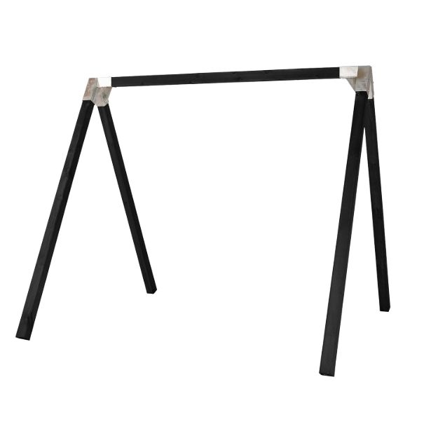 Bild von Plus Gartenschaukel Schaukelgestell Luxus schwarz 268 x 260 x 225 cm
