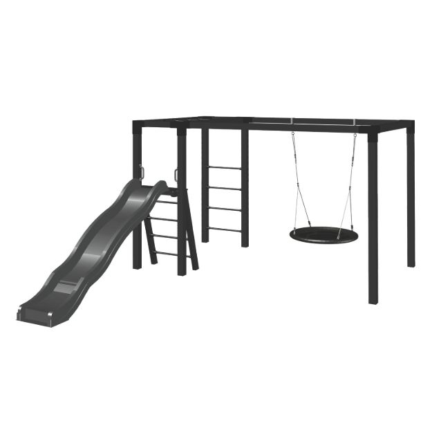 Image de Plus Daylife Spielanlage mit Schaukelnest schwarz 340 cm - M 4