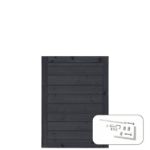 Image de Plus Klink Tor 100 x 125 cm PEFC schwarz mit Beschlägen