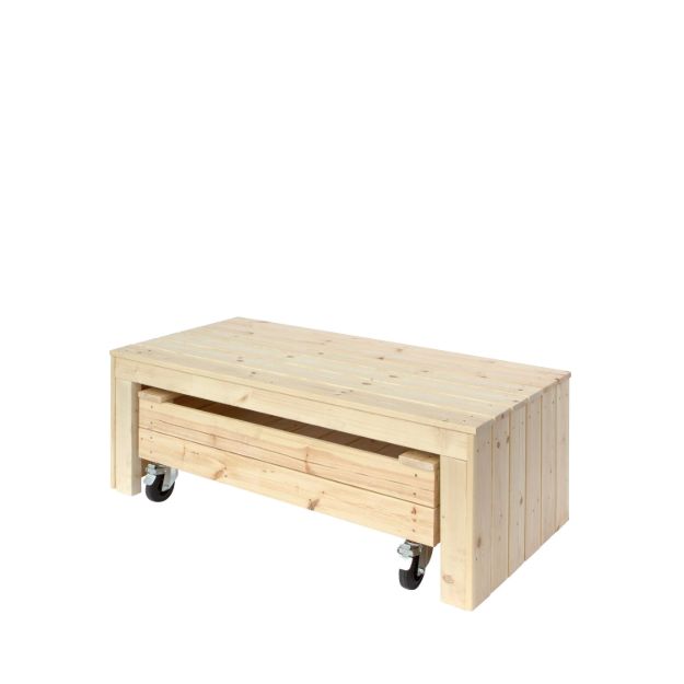Bild von Plus Fun Sitzbank mit rollbarem Sandkasten 60 x 120 cm