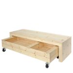 Immagine di Plus Fun Sitzbank mit rollbarem Hochbeet 60 x 180 cm