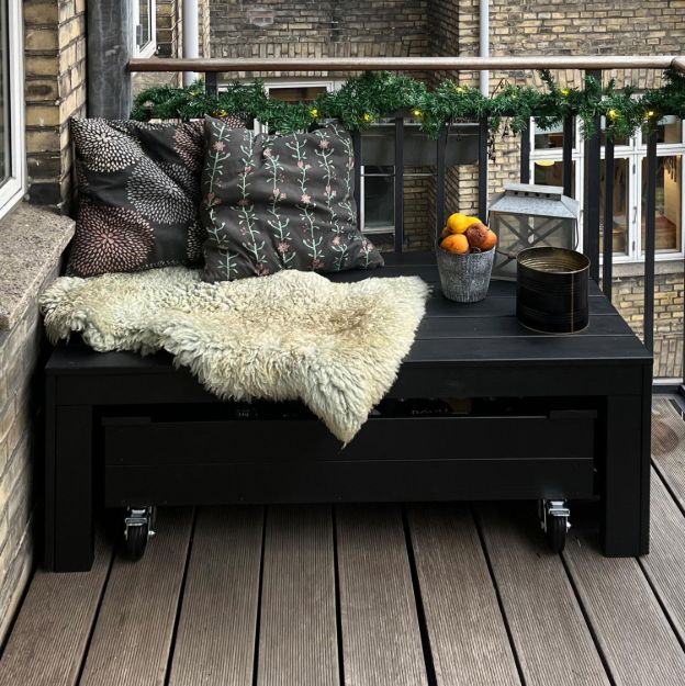Image de Plus Fun Sitzbank mit rollbarem Hochbeet 60 x 120 cm