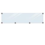 Immagine di Plus Plank Profilzaun mit Glas 174 x 163 cm PEFC druckimprägniert