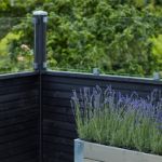 Bild von Plus Plank Profilzaun mit Glas 174 x 125 cm PEFC schwarz