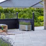 Bild von Plus Plank Profilzaun mit Glas 174 x 125 cm PEFC schwarz