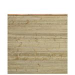 Immagine di Plus Plank Profilzaun mit Abschlussbrett 174 x 166 cm PEFC druckimprägniert