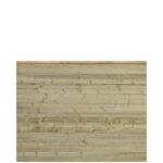 Image de Plus Plank Profilzaun mit Abschlussbrett 174 x 129 cm PEFC druckimprägniert