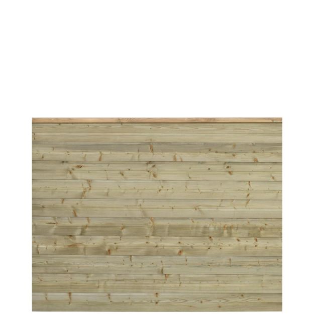 Image de Plus Plank Profilzaun mit Abschlussbrett 174 x 129 cm PEFC druckimprägniert