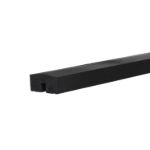 Image de Plus Klink - Plank mittleres Abschlussbrett 174 cm PEFC schwarz