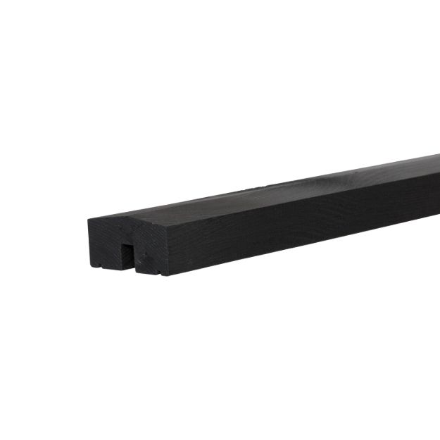 Image de Plus Klink - Plank mittleres Abschlussbrett 174 cm PEFC schwarz