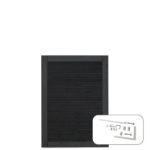 Image de Plus Plank Gartentüre 100 x 125 cm PEFC schwarz mit Beschlägen