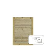 Bild von Plus Plank Gartentüre 100 x 125 cm PEFC druckimprägniert mit Beschlägen