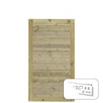 Bild von Plus Plank Einzeltür 100 x 163 cm PEFC druckimprägniert mit Beschlägen