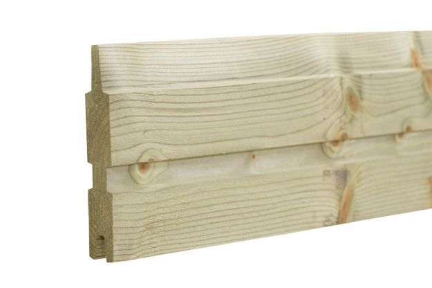 Immagine di Plus Plank Profilbrett  177 x 2,5 x 14 cm PEFC druckimprägniert