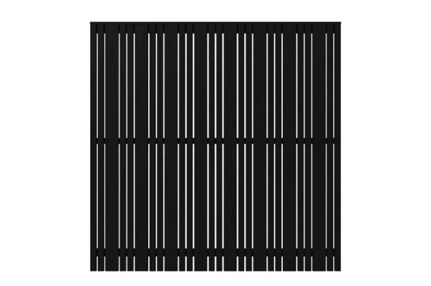 Plus Tangent Sichtschutzzaun Kiefer-Fichte schwarz 180 × 180 cm