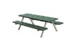 Plus Alpha Junior Picknicktisch Retex Upcycling grün 177 x 118 x 57cm
