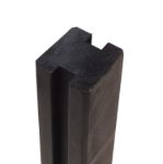 Bild von Plus Profilpfosten 2 Nut 9 x 9 x 188 cm NTRA PEFC schwarz