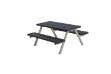Plus Alpha Junior Picknicktisch Retex Upcycling schwarz 118 x 118 x 57cm