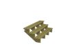 Plus Aussentreppe druckimprägniert 3-stufig Terrassentreppe 34 Grad - 180 x 76 x 54 cm