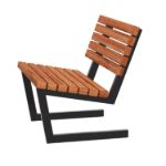 Image de Plus Siesta Living Sessel 75 cm ThermoWood - schwarz