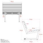 Image de Plus Siesta Living Sessel 75 cm ThermoWood - schwarz
