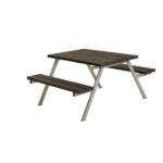 Bild von Plus Alpha Picknicktisch RePlast Recycling schwarz 118 x 161 x 73 cm