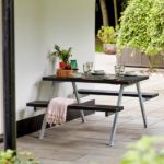 Bild von Plus Alpha Picknicktisch RePlast Recycling schwarz 118 x 161 x 73 cm