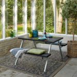 Bild von Plus Alpha Picknicktisch RePlast Recycling schwarz 118 x 161 x 73 cm